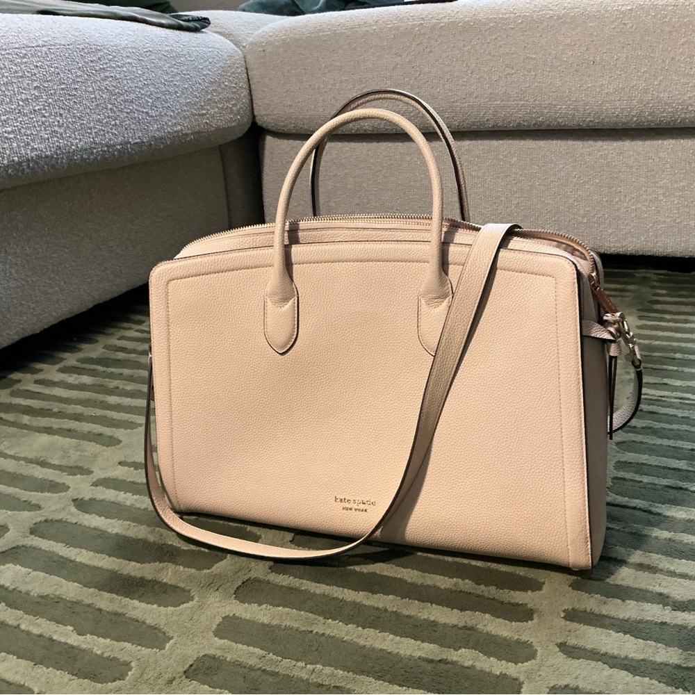 kate spade commuter bag cream